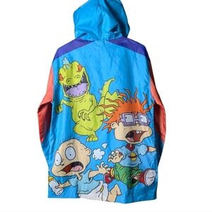 Rugrats Nickelodeon Colorful Multicolor 90s Cartoon Graphic Jacket Unisex M